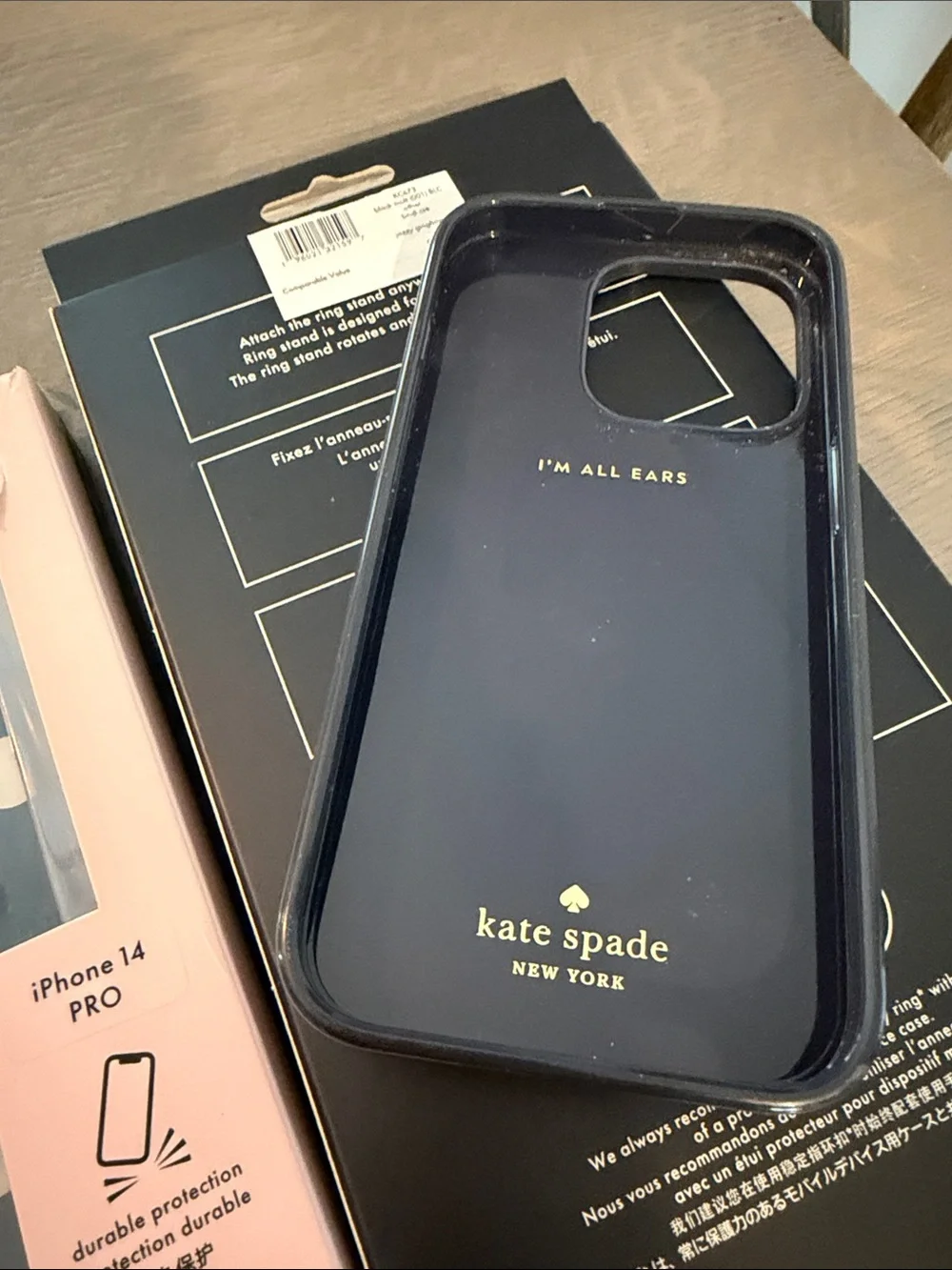 Kate Spade iPhone 14 PRO Cases with Ring Holders set of three bundle